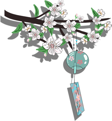 일본 유리 풍경