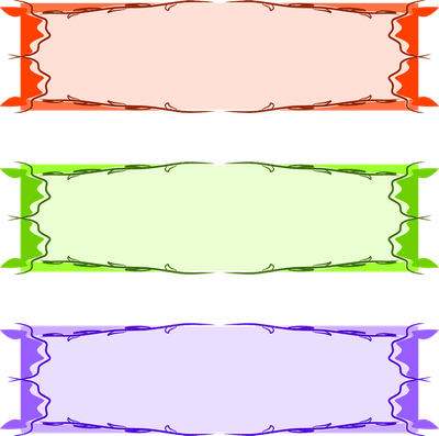 Text box colorful red green purple frame illustration