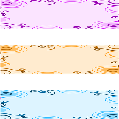 Text box colorful purple yellow blue frame illustration