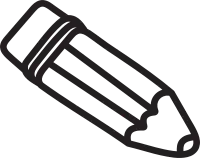 Simple Outline Pencil