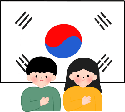 경례하는 사람들