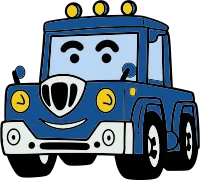 Cartoon cement mixer
