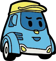 Cartoon cement mixer