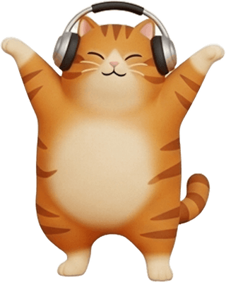 귀여운 고양이 운동 요가 캐릭터