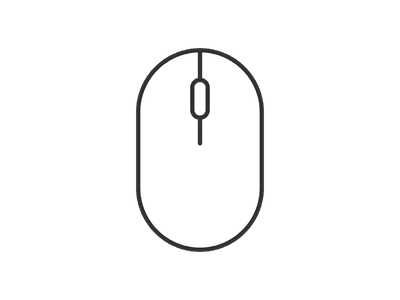 マウスのアイコンのイラスト