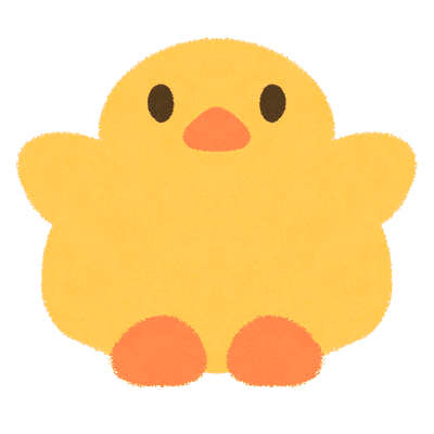 Simple Doodle Style Chick Design