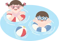 여름방학_물놀이_수영하는아이들