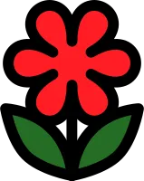 꽃 아이콘 심플 꽃 일러스트 (flower Icon - Simple Flower Illustration)