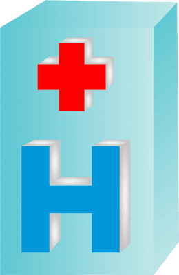 Hospital icon medical design