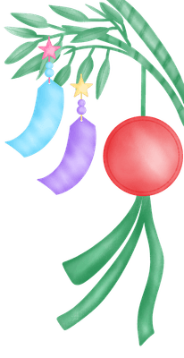 Paper wishes for Tanabata Festival