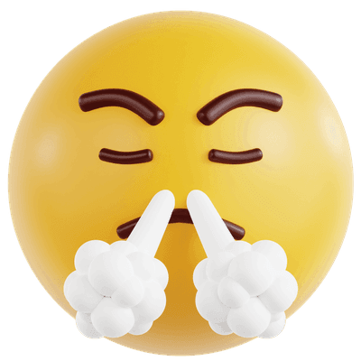 Huffing With Anger Face