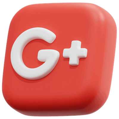 3D Google Plus Icon