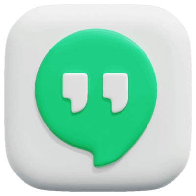 3D Google Hangouts Icon