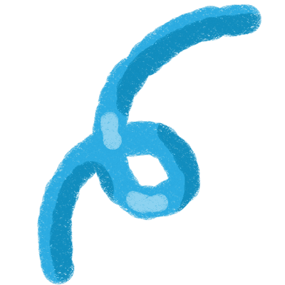 Hand Drawn Blue Cute Brush Style PNG