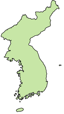 한국 지도