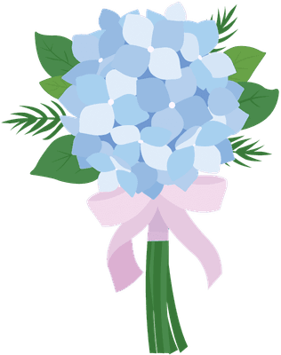 수국꽃다발