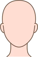 브이라인 V라인 계란형 얼굴형의 사람 얼굴 윤곽 라인