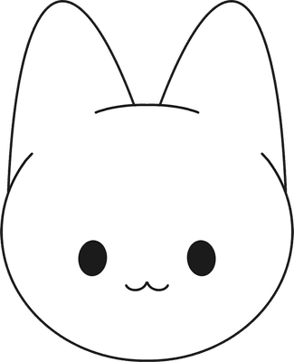 귀여운 고양이 얼굴