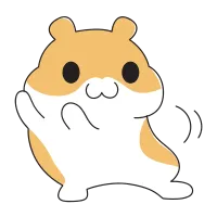 Dancing Hamster Emoji Illustration