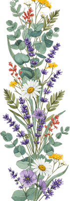 Wildflower Vertical Border