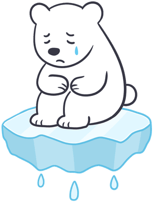 슬픈 북극곰