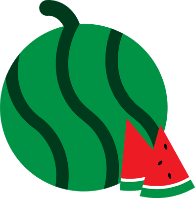 수박 빨간 조각 watermelon