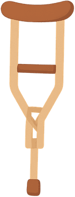 목발 일러스트