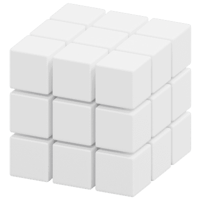 3D Grid Cube Matrix Icon