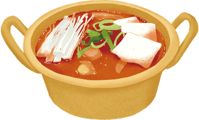 김치찌개 냄비 일러스트