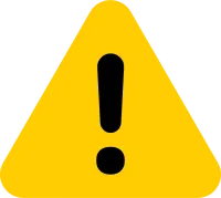 Warning Triangle Icon Yellow Caution