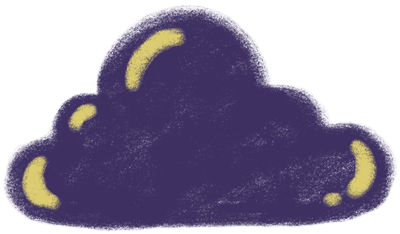 Blue night cloud