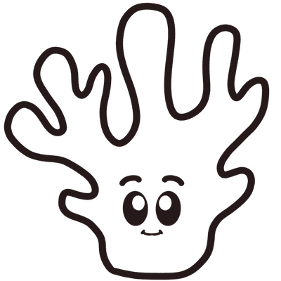 coral line art