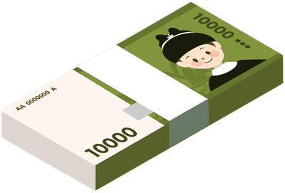 만원 돈다발
