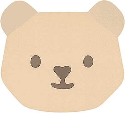 곰돌이 얼굴 일러스트 PNG Bear Face Illustration PNG