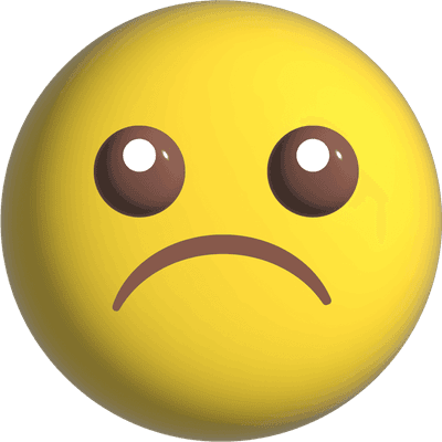 3d cute funny emoji face