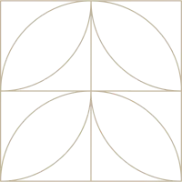 Minimalistic Monoline Geometric Lined Shape Composition