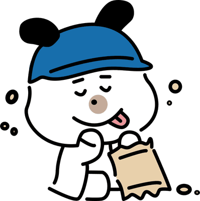 kawaii-dog-eating-clipart-set04