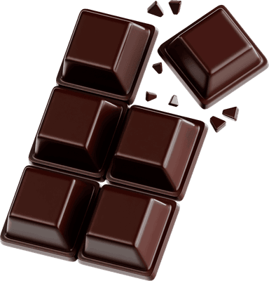 Dark Chocolate Bar with Broken Pieces