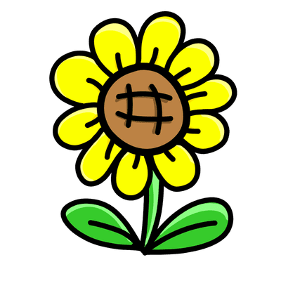 해바라기 일러스트 001