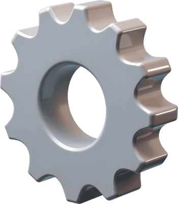 3D gear icon