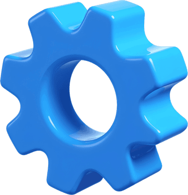 3D gear icon