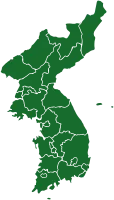 한반도 지도