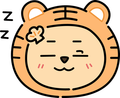 kawaii-tiger-sleep-face-clipart-set02