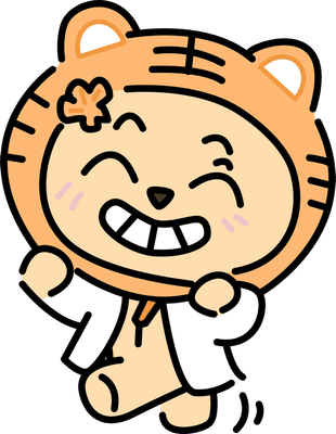 kawaii-tiger-walk-happy-clipart-set06