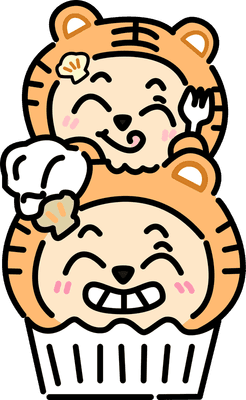 kawaii-tiger-eating-clipart-set03