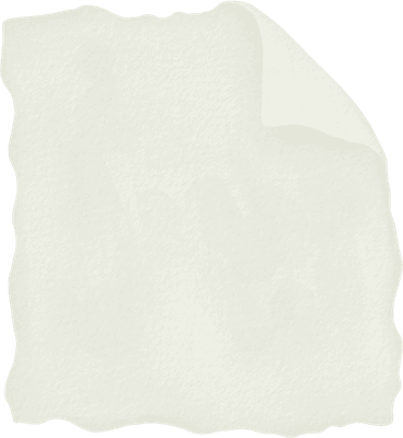Watercolor torn paper note