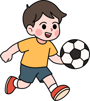 축구하는 아이