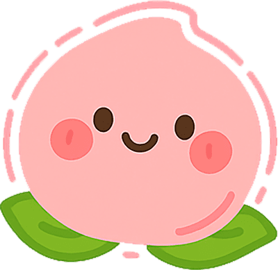귀여운 복숭아 캐릭터