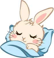 Cute Sleeping Bunny