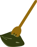 포크로 찍은 송편